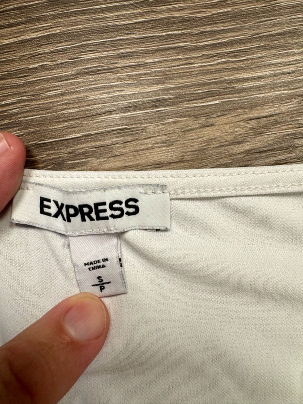 Express Ivory Lace Trim Camisole Tank Top Small Satin Stretch Feminine - Picture 3 of 6